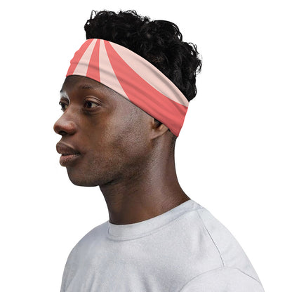 Pink Swirl Print Sports Headband