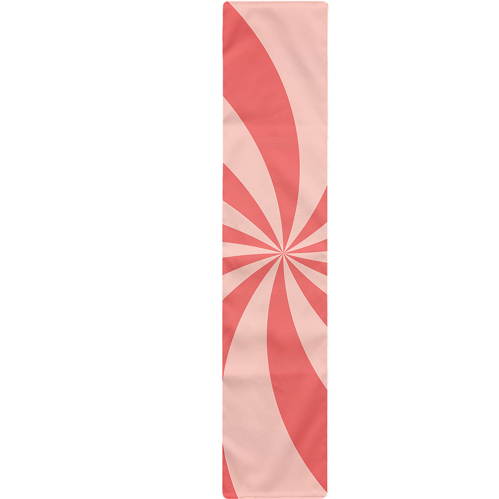 Pink Swirl Print Table Runner