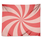 Pink Swirl Print Tapestry