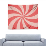 Pink Swirl Print Tapestry