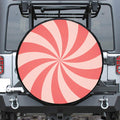 Pink Swirl Print Tire Cover