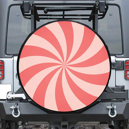 Pink Swirl Print Tire Cover