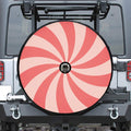Pink Swirl Print Tire Cover With Camera Hole