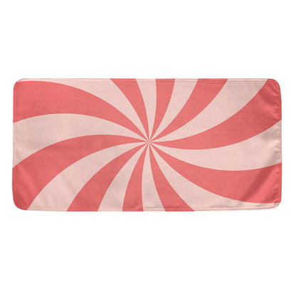 Pink Swirl Print Towel