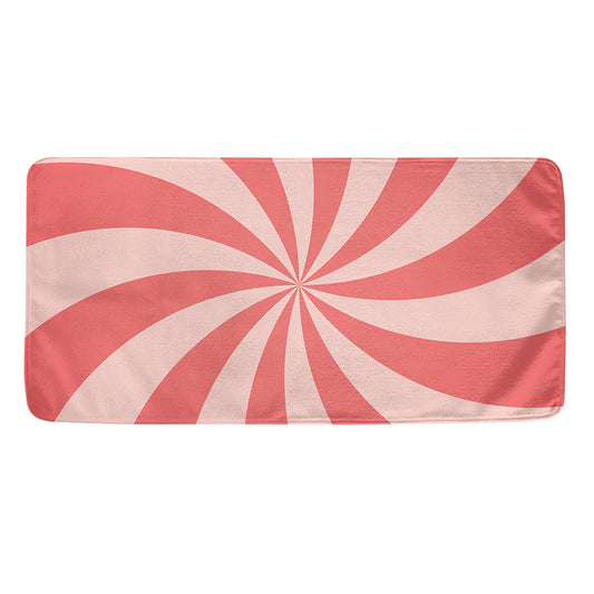 Pink Swirl Print Towel