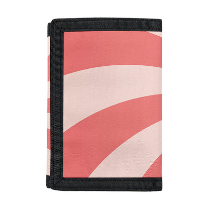 Pink Swirl Print Trifold Wallet
