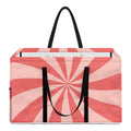 Pink Swirl Print Utility Tote Bag