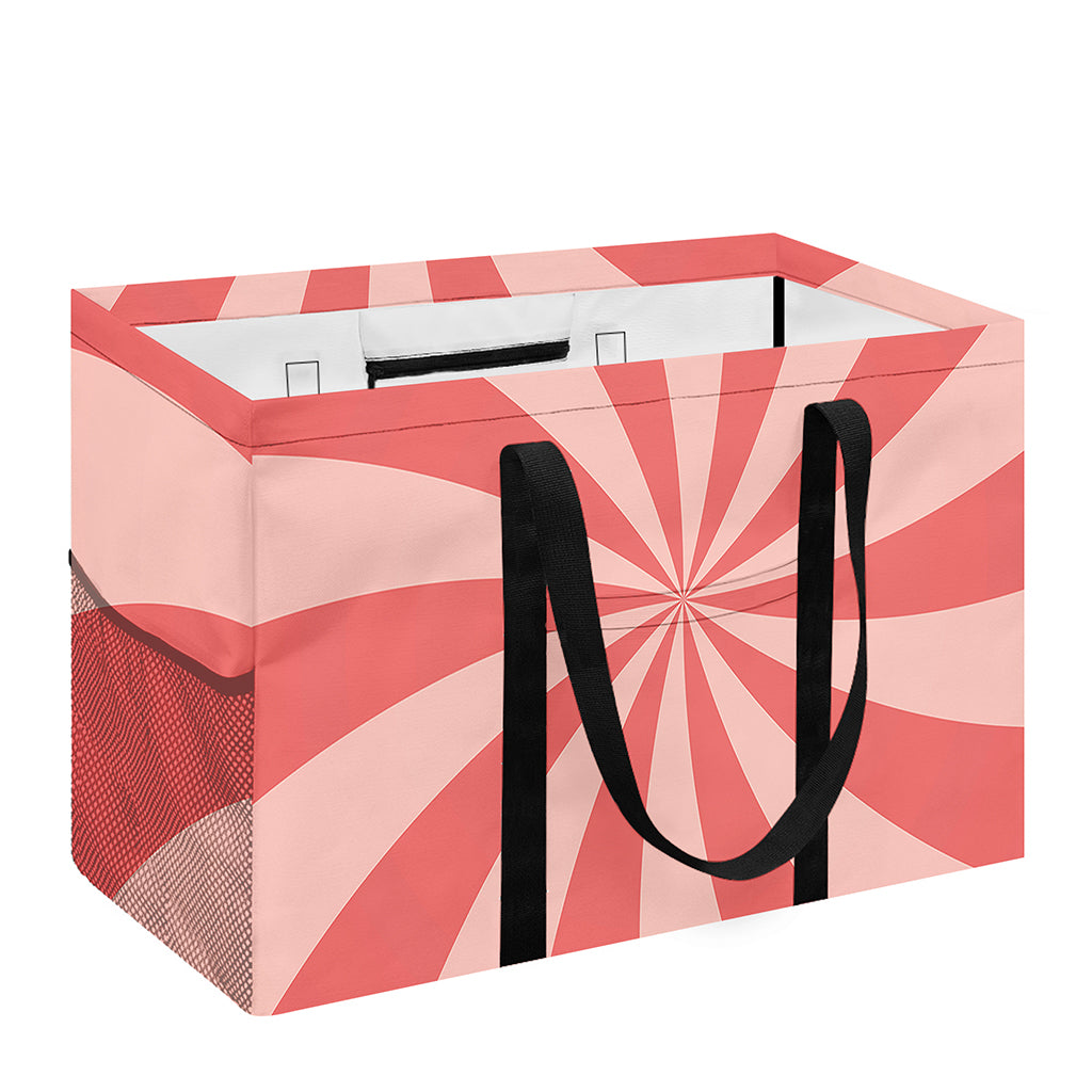 Pink Swirl Print Utility Tote Bag