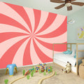 Pink Swirl Print Wall Sticker