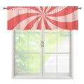 Pink Swirl Print Window Valance