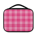 Pink Tartan Pattern Print Classic Bible Case