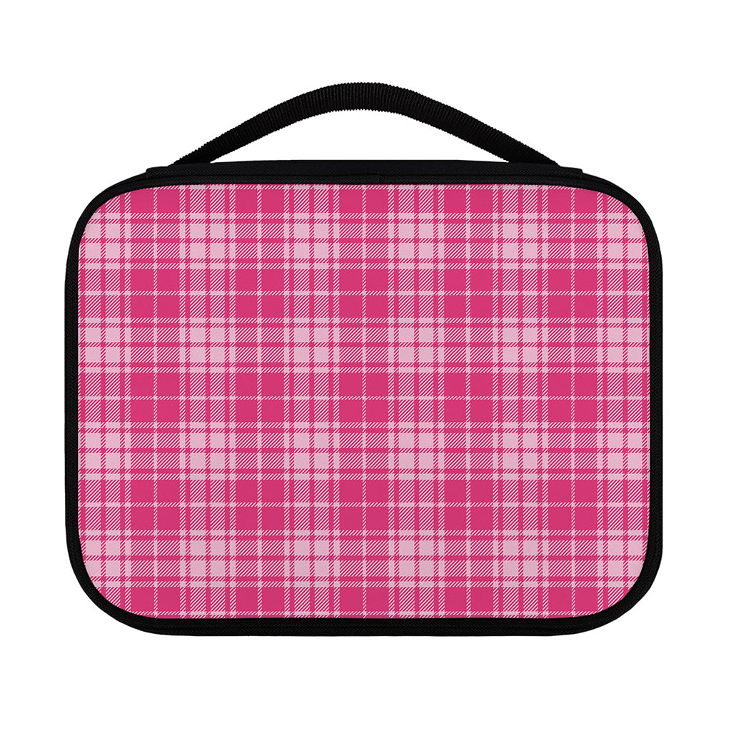 Pink Tartan Pattern Print Classic Bible Case