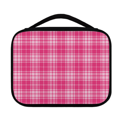 Pink Tartan Pattern Print Classic Bible Case