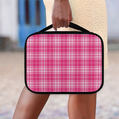 Pink Tartan Pattern Print Classic Bible Case