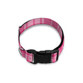 Pink Tartan Pattern Print Dog Collar