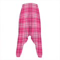 Pink Tartan Pattern Print Hammer Pants