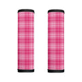 Pink Tartan Pattern Print Handle Covers