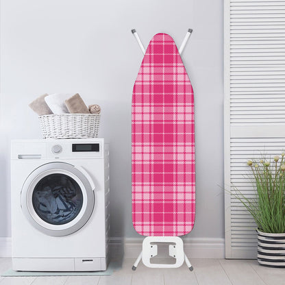 Pink Tartan Pattern Print Ironing Board Cover