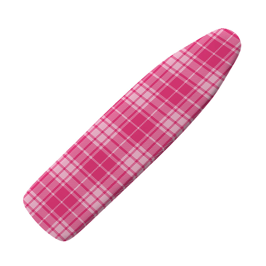 Pink Tartan Pattern Print Ironing Board Cover