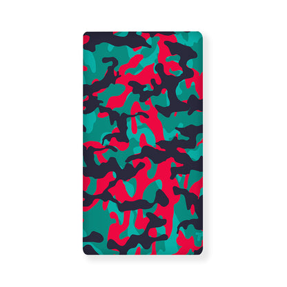 Pink Teal And Black Camouflage Print Baby Crib Sheet