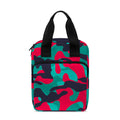 Pink Teal And Black Camouflage Print Bible Tote Bag