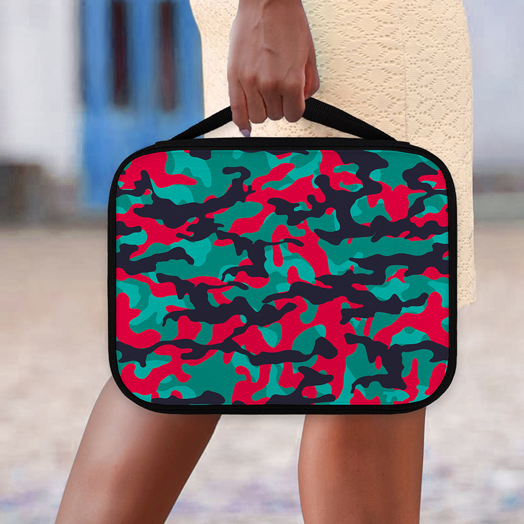 Pink Teal And Black Camouflage Print Classic Bible Case