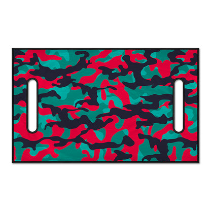 Pink Teal And Black Camouflage Print Golf Cart Seat Cover