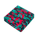Pink Teal And Black Camouflage Print Outdoor Seat Cushion Cover