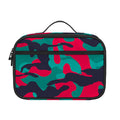 Pink Teal And Black Camouflage Print Portable Lunch Bag