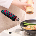 Pink Teal And Black Camouflage Print Skillet Handle Cover