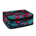 Pink Teal And Black Camouflage Print Small Lunch Bag