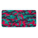 Pink Teal And Black Camouflage Print Towel