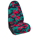 Pink Teal And Black Camouflage Print Waterproof Car Seat Cover