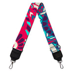 Pink Teal Bohemian Mandala Pattern Print Bag Strap