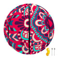 Pink Teal Bohemian Mandala Pattern Print Basketball