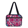 Pink Teal Bohemian Mandala Pattern Print Double Strap Bible Bag