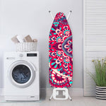 Pink Teal Bohemian Mandala Pattern Print Ironing Board Cover