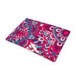 Pink Teal Bohemian Mandala Pattern Print Pet Cooling Mat Cover