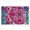 Pink Teal Bohemian Mandala Pattern Print Placemat