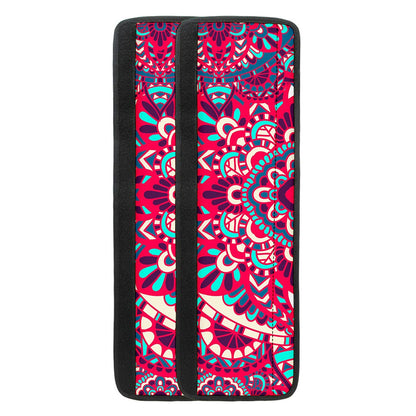 Pink Teal Bohemian Mandala Pattern Print Refrigerator Handle Covers