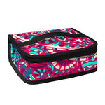 Pink Teal Bohemian Mandala Pattern Print Small Lunch Bag