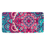 Pink Teal Bohemian Mandala Pattern Print Towel