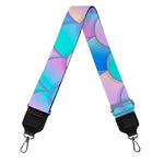 Pink Teal Mermaid Scales Pattern Print Bag Strap