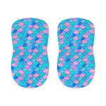 Pink Teal Mermaid Scales Pattern Print Bar Stool Covers