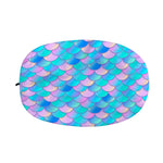Pink Teal Mermaid Scales Pattern Print Car Side Mirror Covers