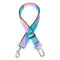 Pink Teal Mermaid Scales Pattern Print Dog Seat Belt