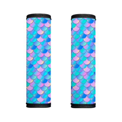 Pink Teal Mermaid Scales Pattern Print Handle Covers