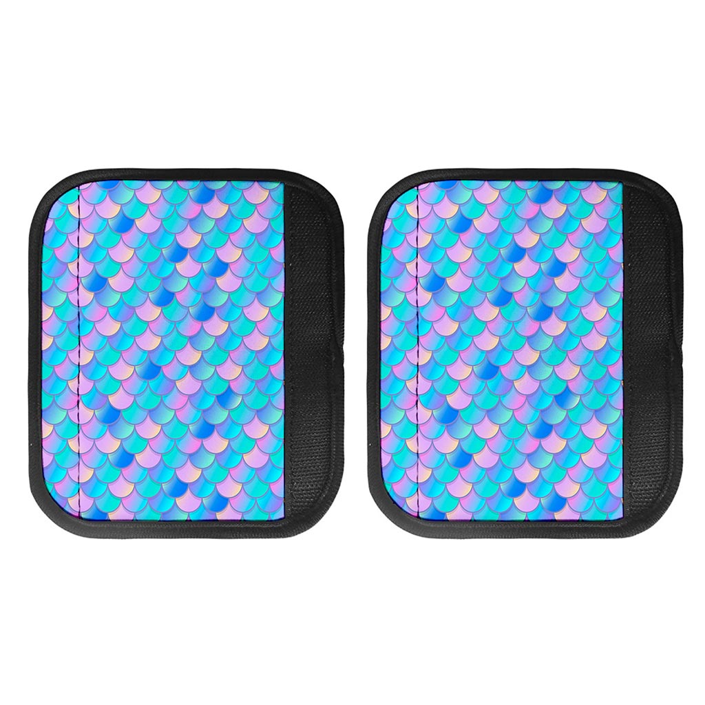 Pink Teal Mermaid Scales Pattern Print Handle Covers