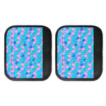 Pink Teal Mermaid Scales Pattern Print Handle Covers