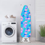 Pink Teal Mermaid Scales Pattern Print Ironing Board Cover